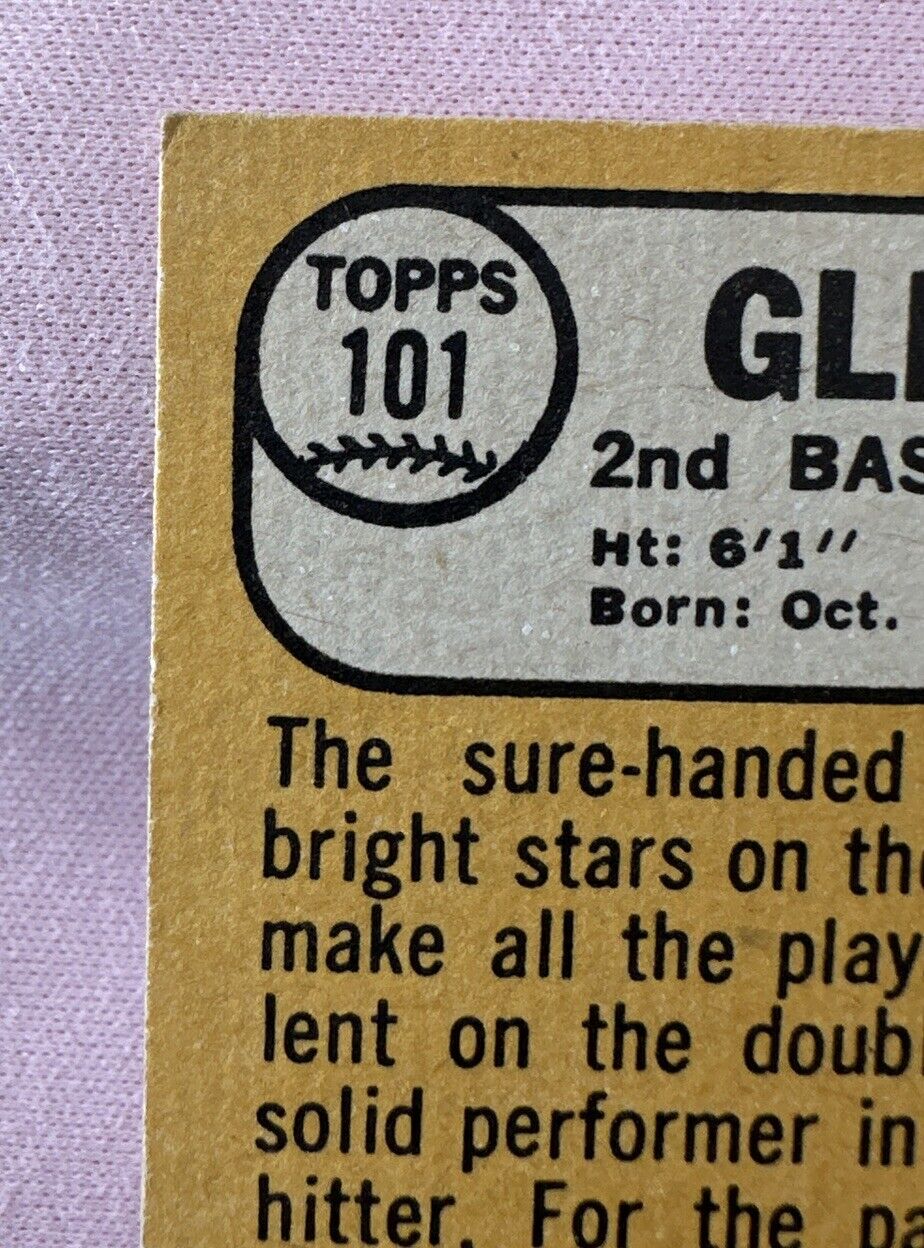 1968 Topps - #101 Glenn Beckert