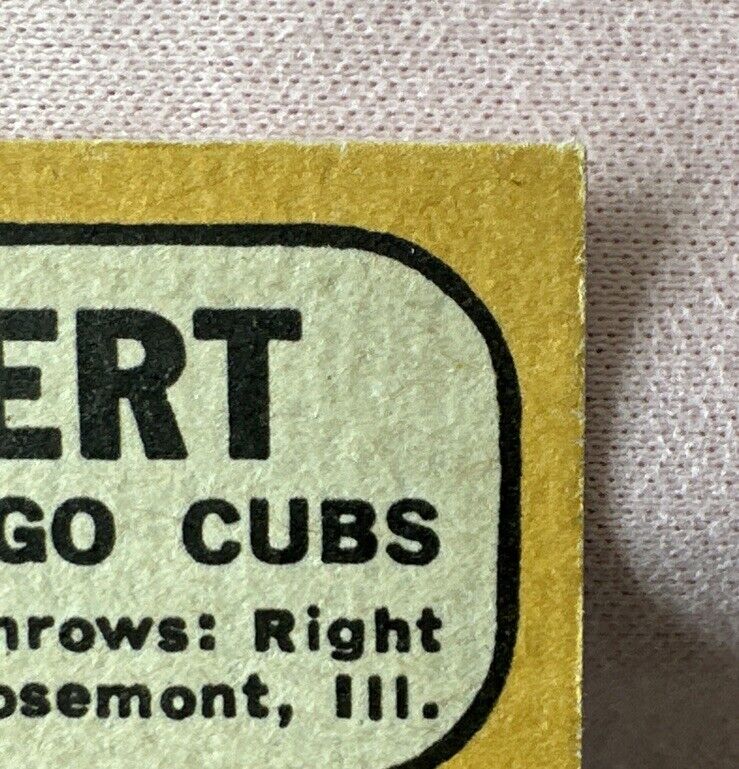 1968 Topps - #101 Glenn Beckert
