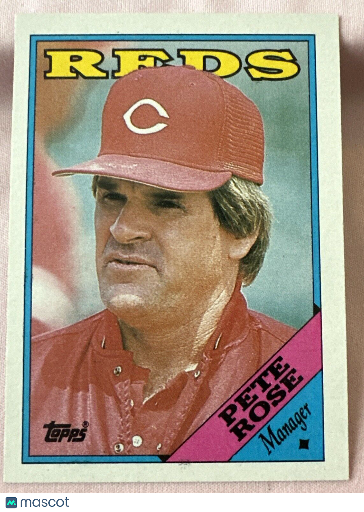 1988 Topps - Team Checklist #475 Pete Rose