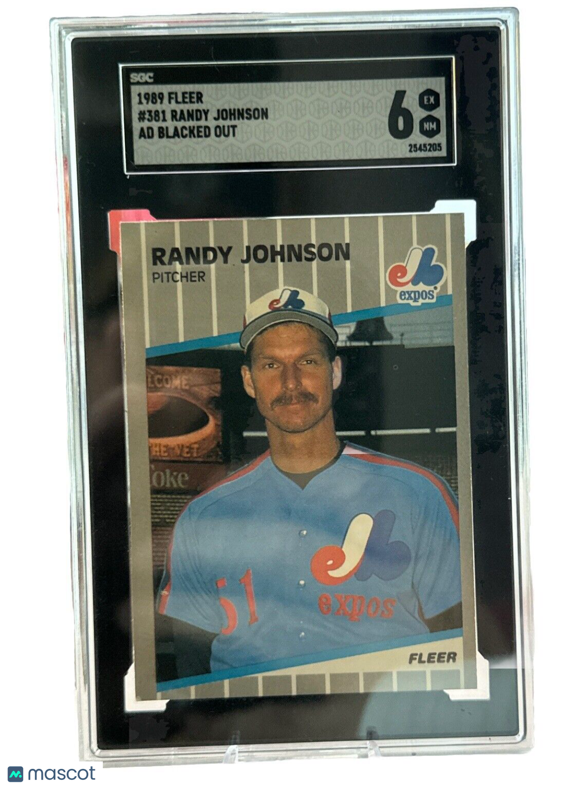 1989 Fleer - Black Box on Billboard #381 Randy Johnson (RC)